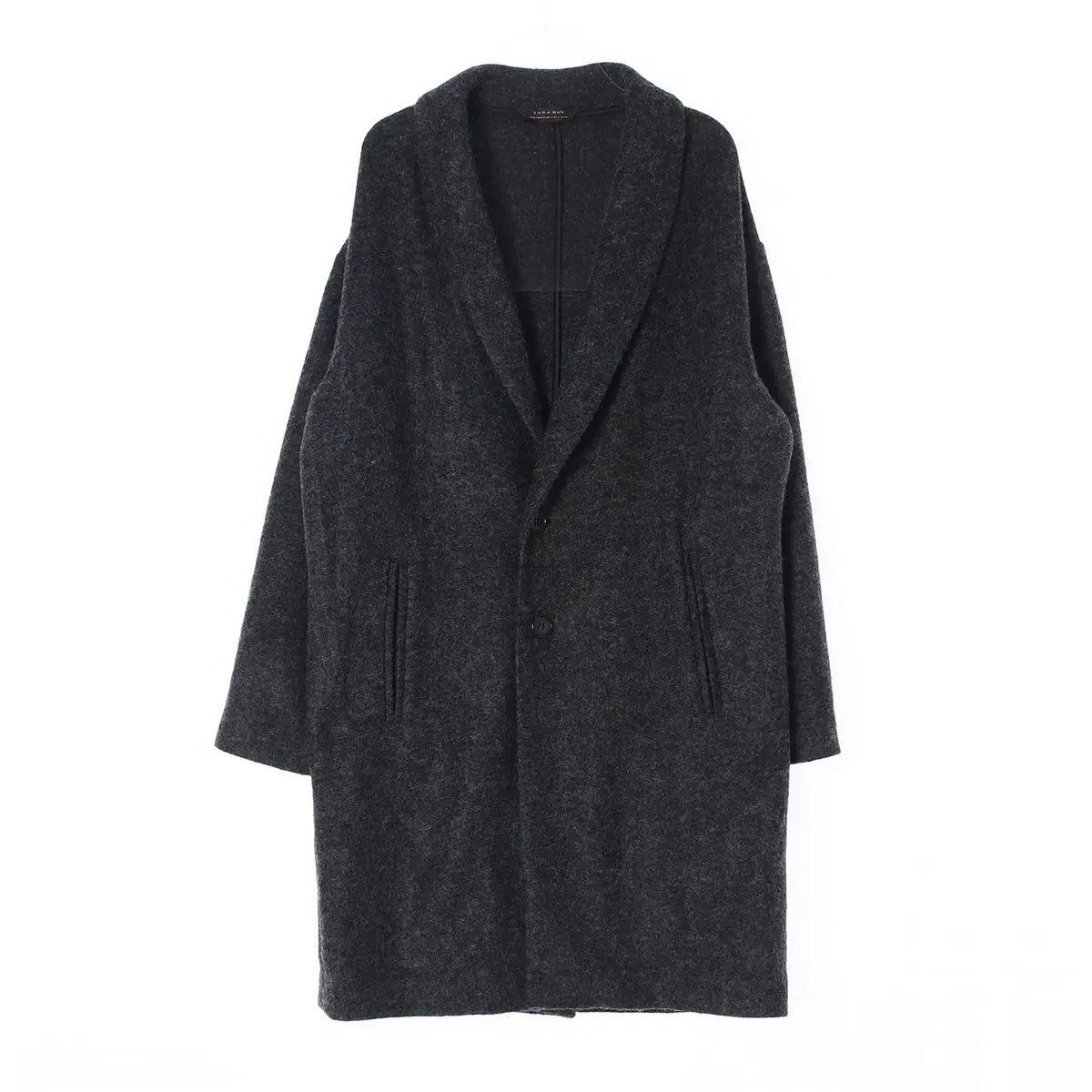 [M]Zara Man Wool60 Grey Single Long Coat