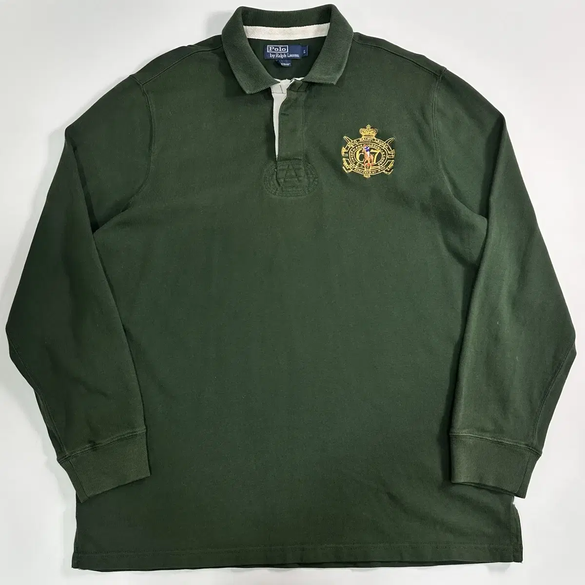 Polo Ralph Lauren Green Embroidered Rugby Shirt