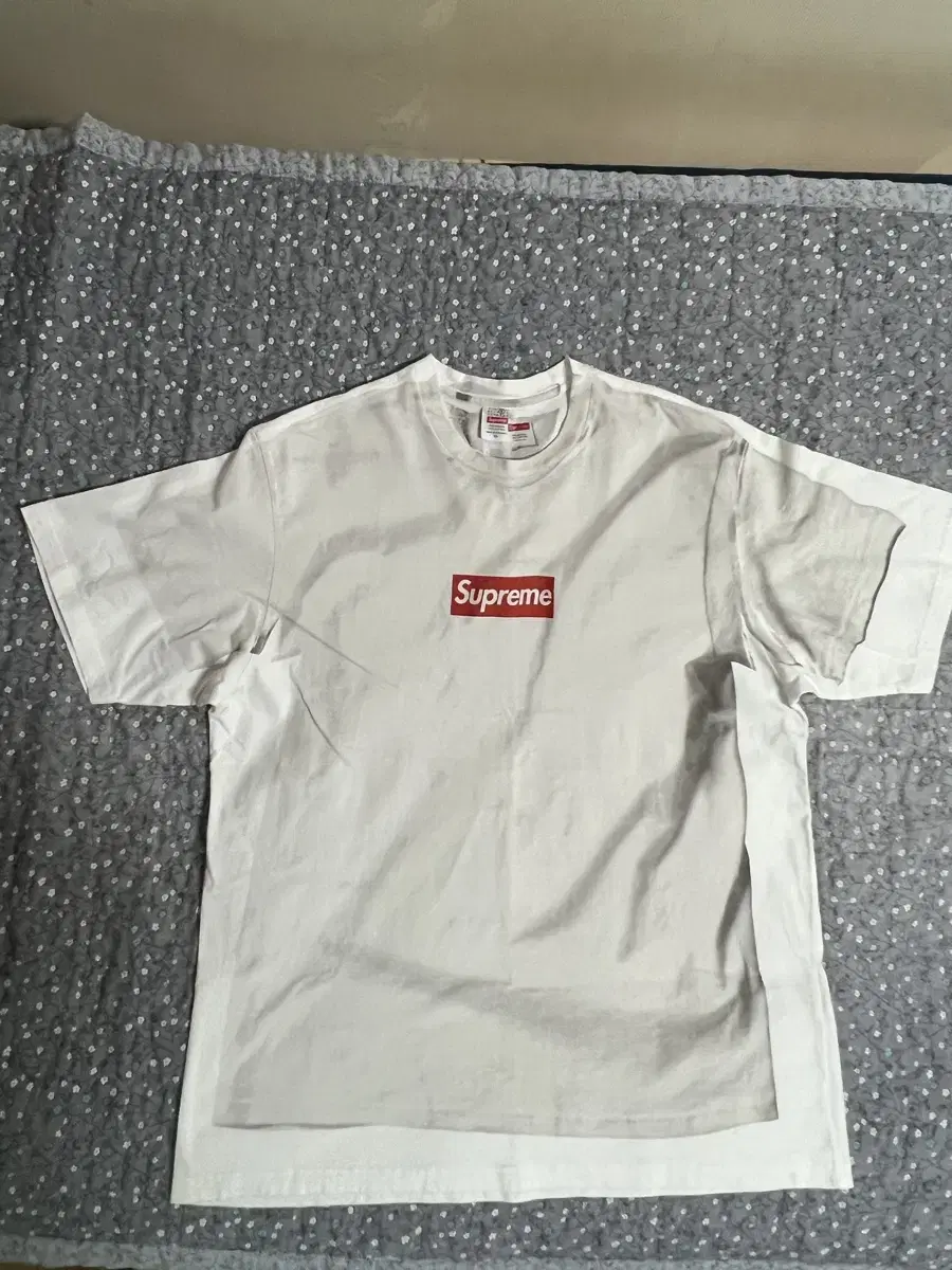 (XL)Supreme x MM6 Maison Margiela Box Logo T-Shirt White