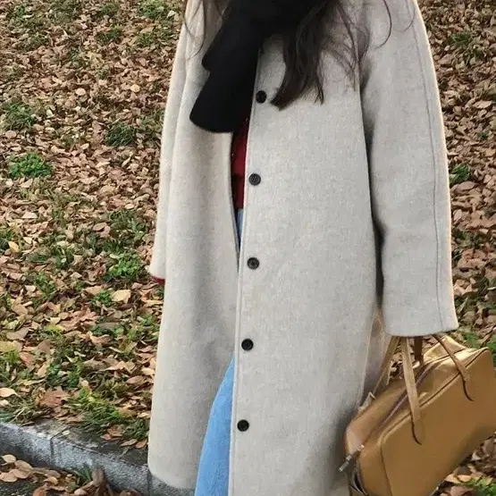 언더비 오트밀 soup wool coat