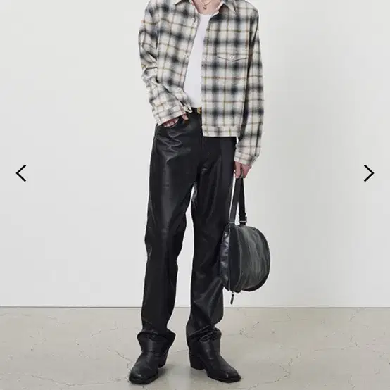 토니웩_ Brushed-Effect Check Shirt Blouson