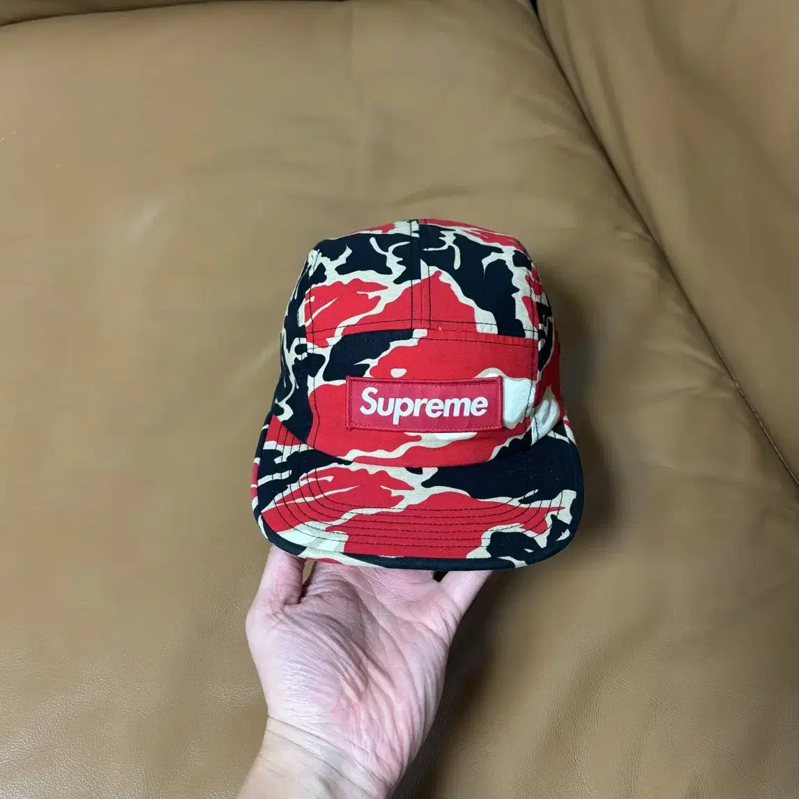 Supreme 슈프림 카모 캠프캡 모자 (Camo)