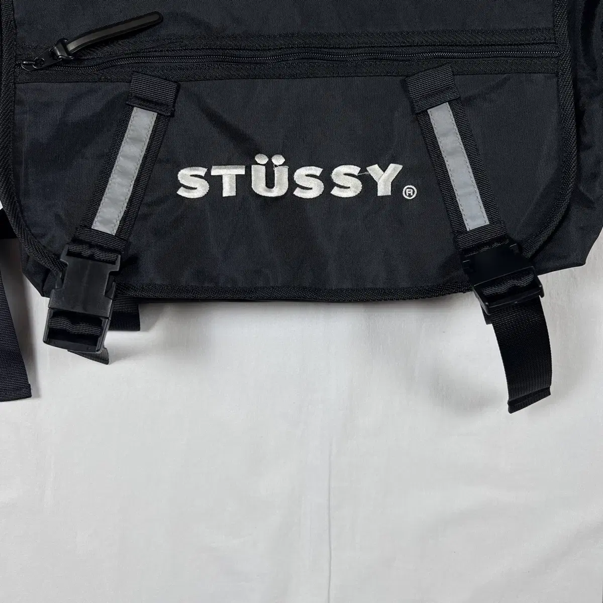 스투시 stussy 스펠아웃 로고 크로스 메신저 백 가방