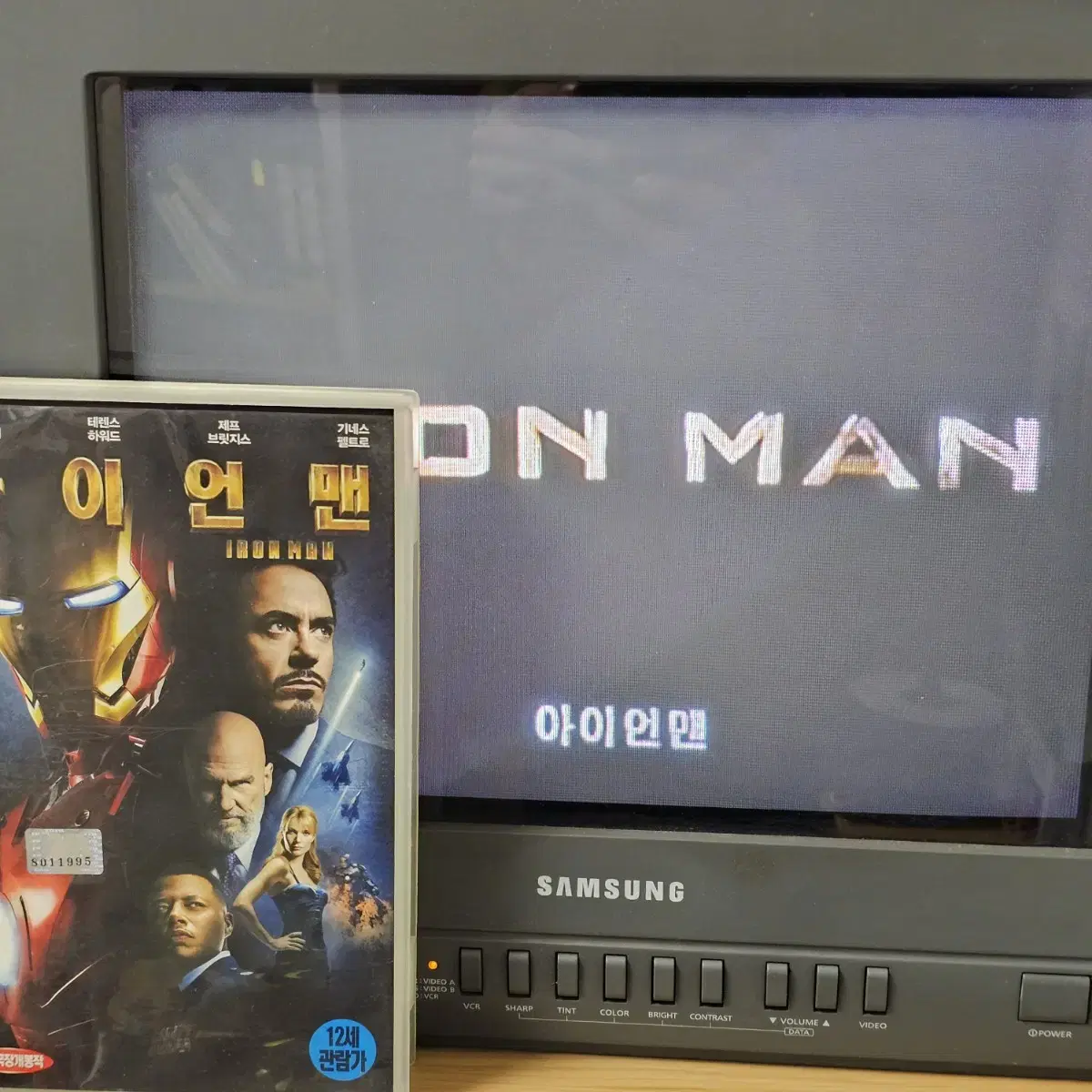 아이언맨1 VHS  비디오테이프 마블 MCU 2008년출시