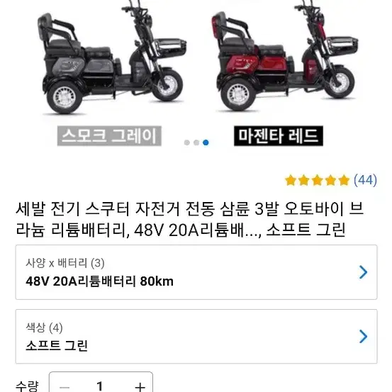 전동삼륜오토바이(48v)