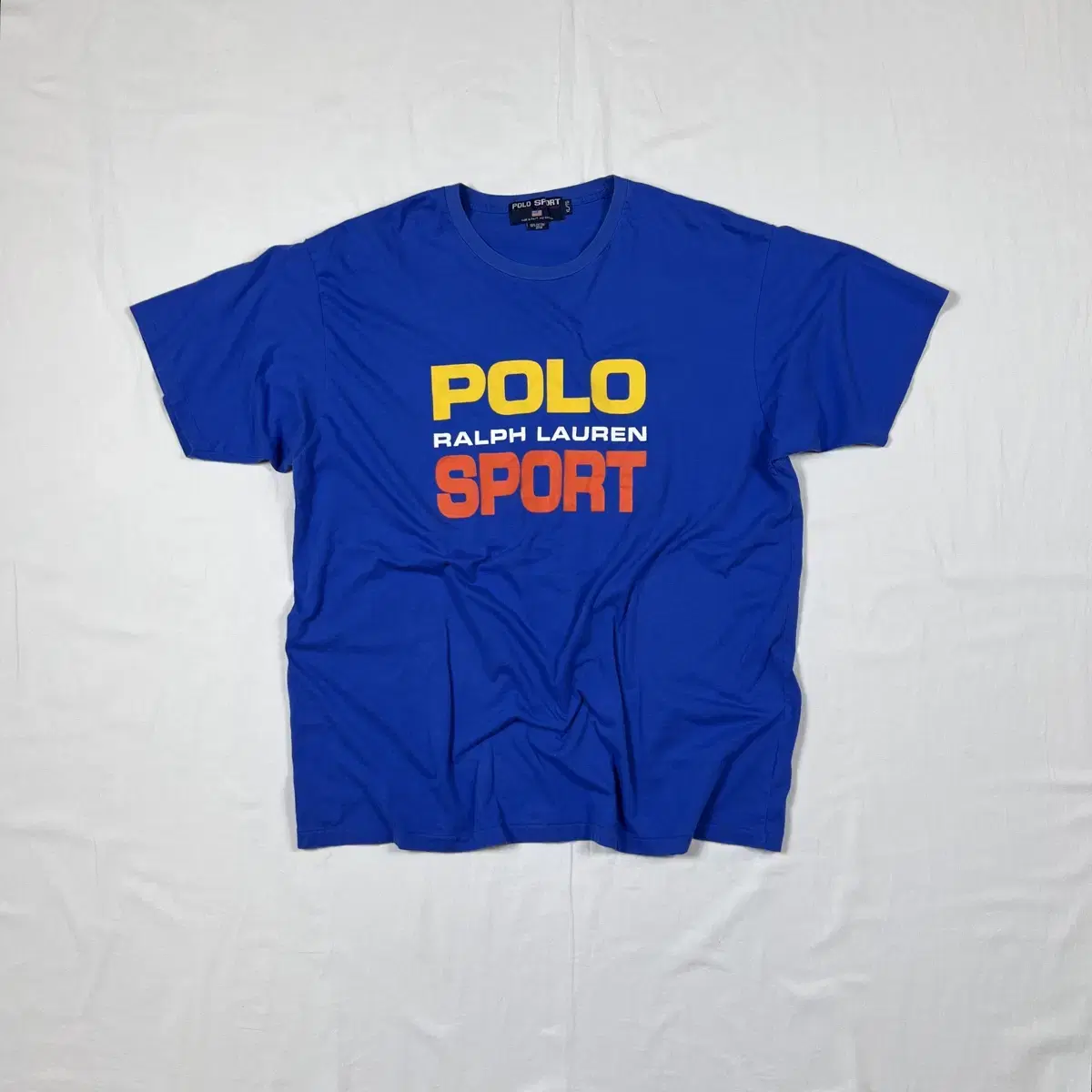 90s 폴로스포츠 polo sport 스펠아웃 로고 프린트 반팔티