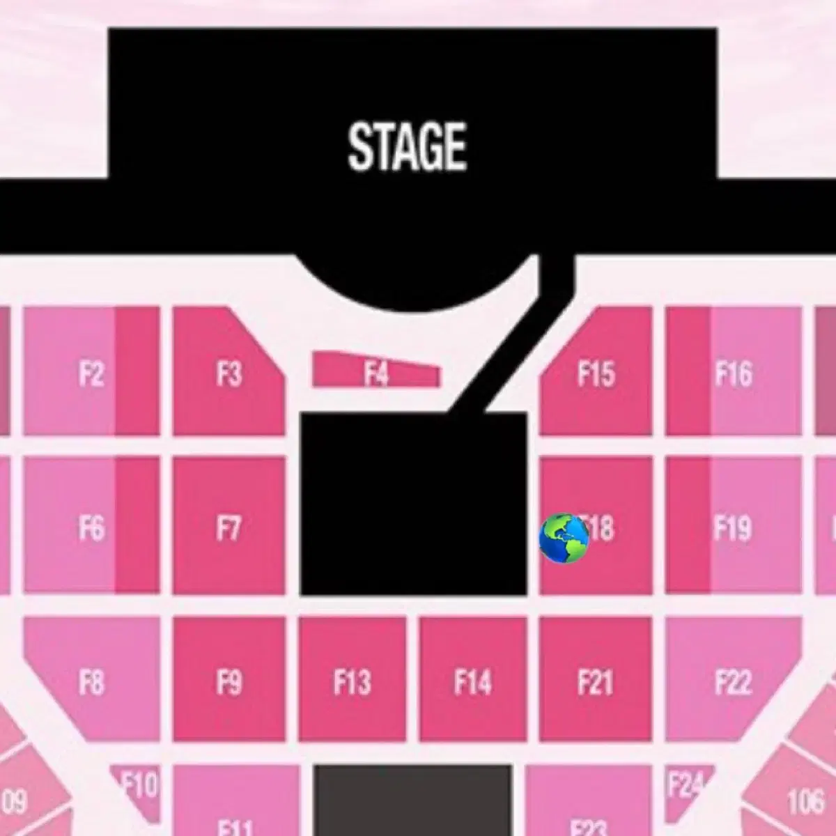 SMTOWN 슴콘 막콘 돌출6열 12일 vip 핑블 f18구역 티켓