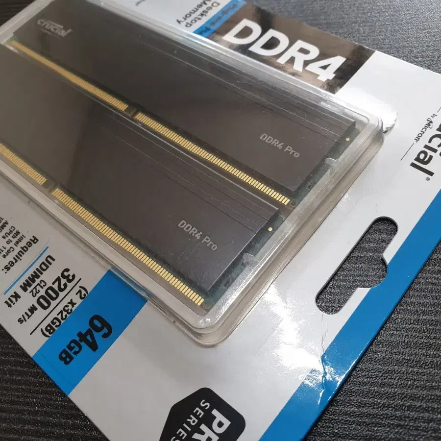 [안전거래] 마이크론 DDR4 PRO 64GB (32GBx2) 방열판