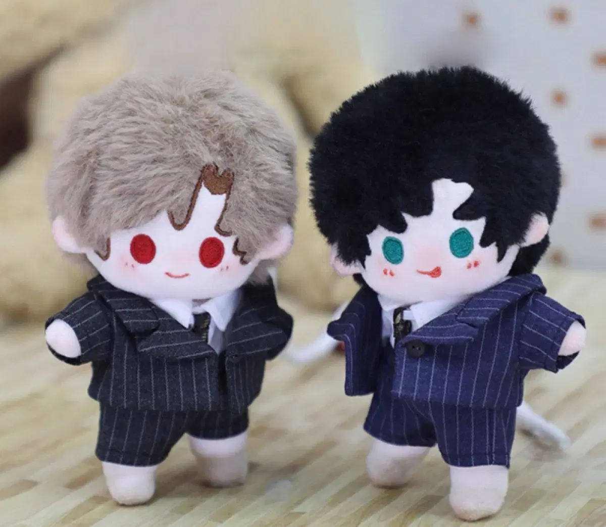 Set of 4 small 10 cm suits doll clothes