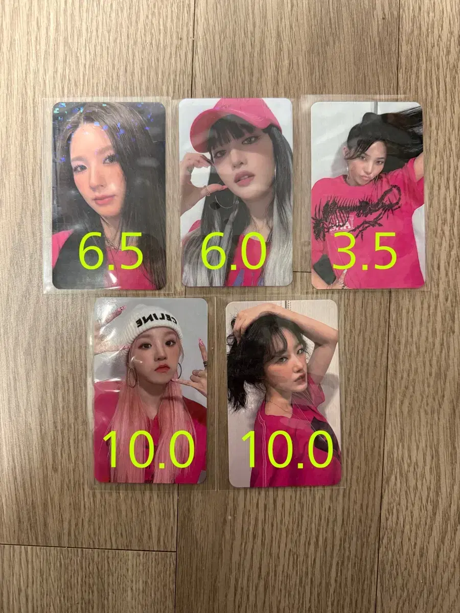 Girls miyeon minnie soyeon yuqi shuhua Tomboy Jezemu 2nd photocard