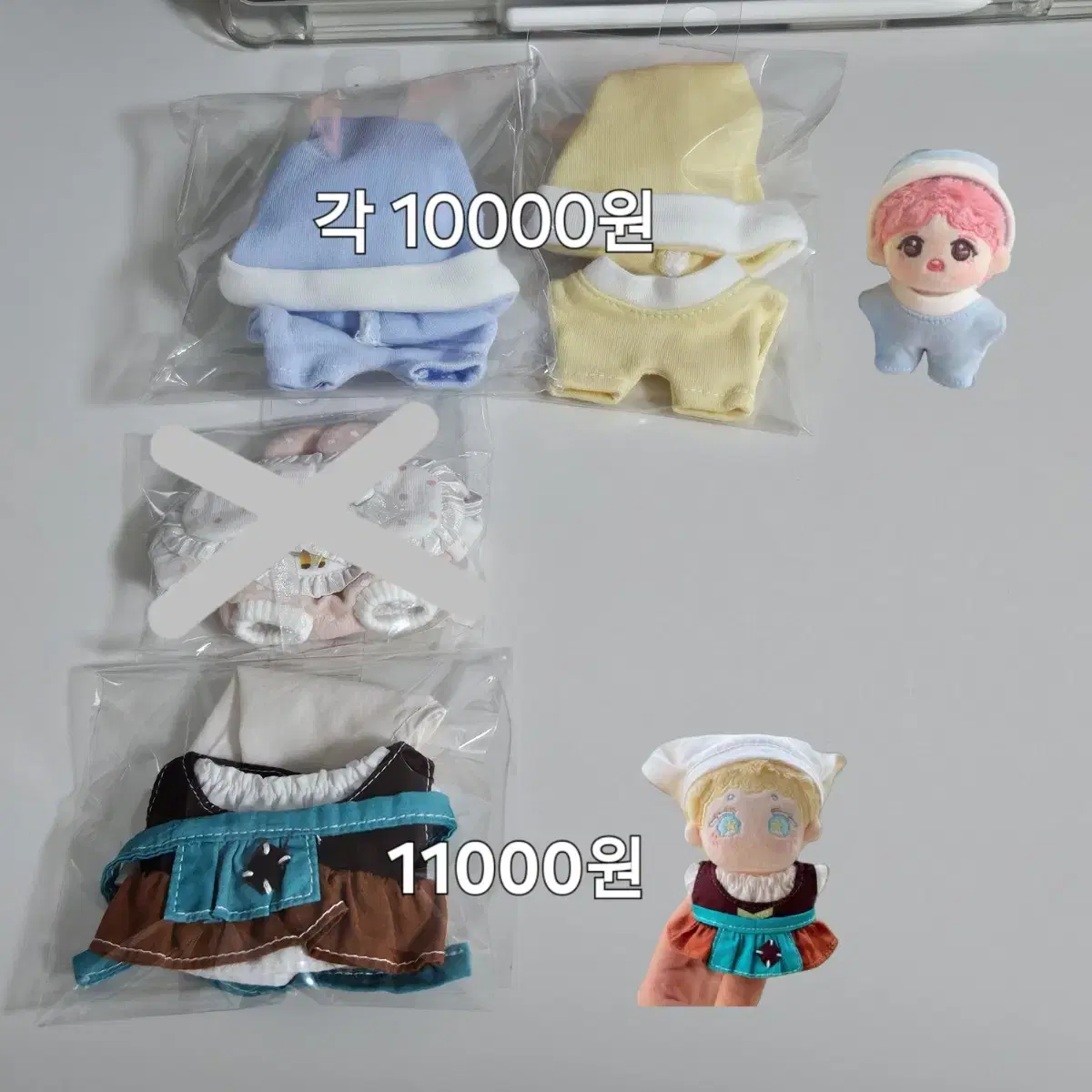 10cm 인형 옷 솜 옷 판매 10깅 옷장