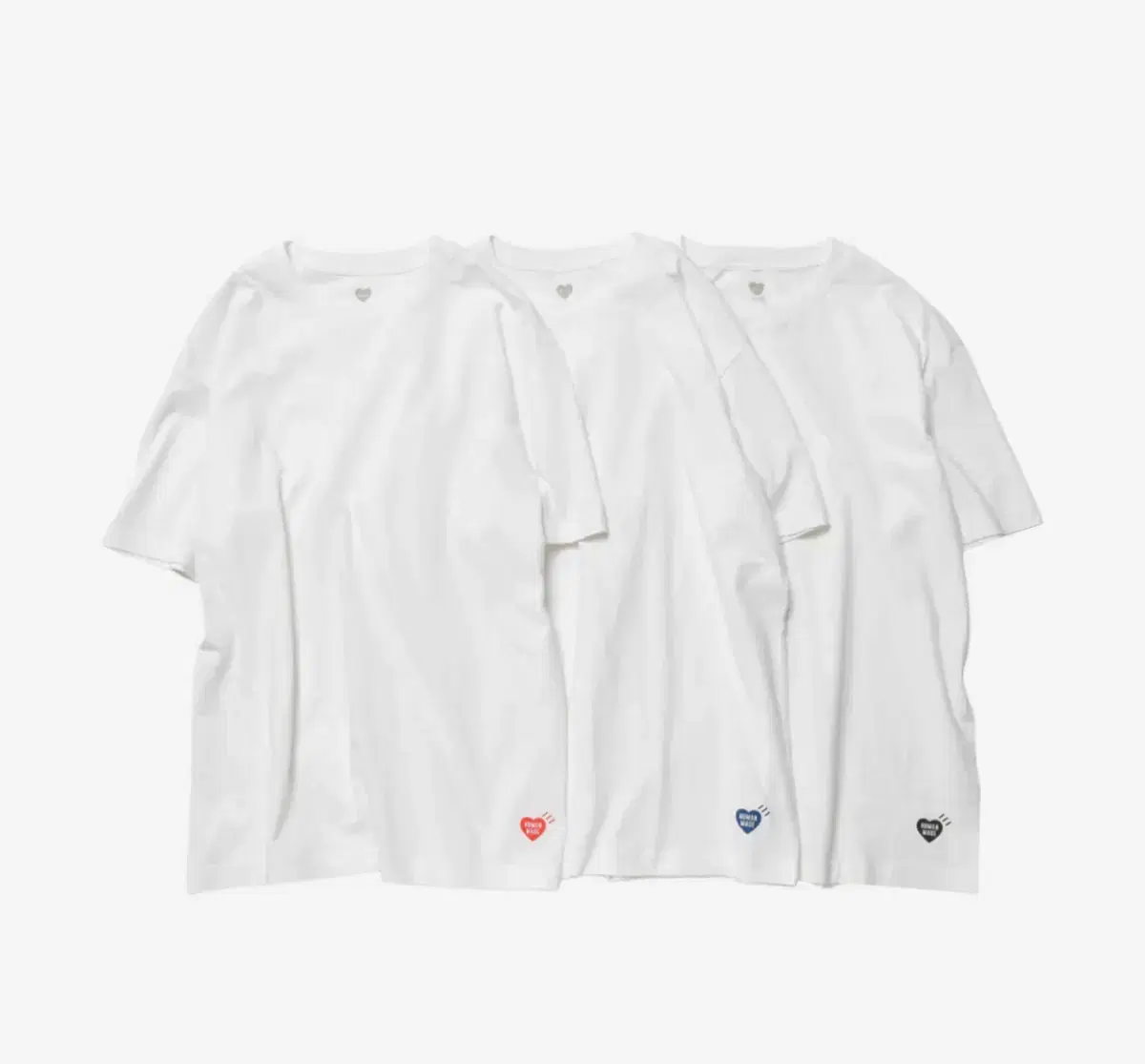 [L] Human Made T-Shirt White 3-Pack