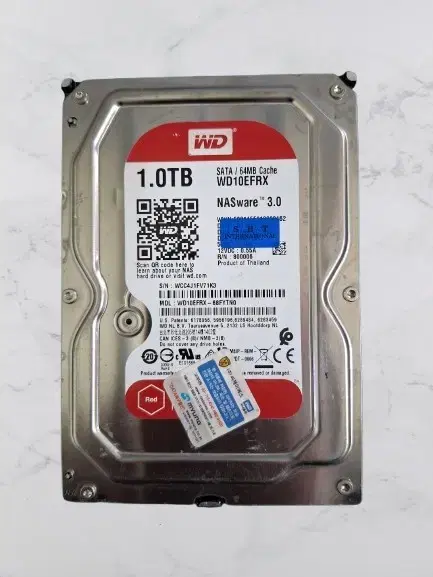 WD 레드 SATA HDD 1TB 3.5인치 NAS서버로 최적