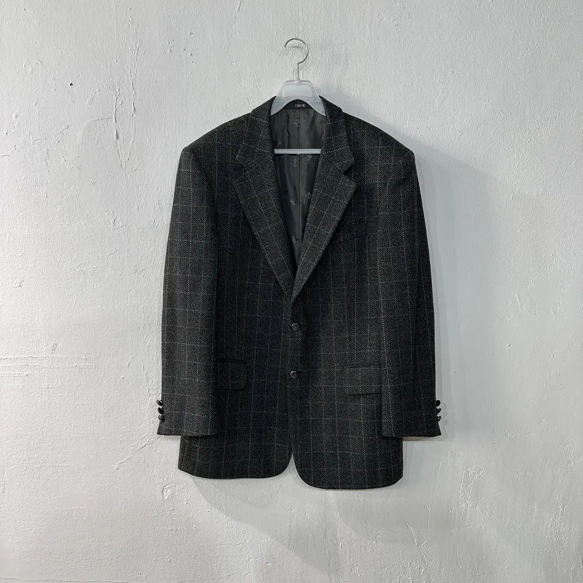 DARKS Daks Cashmere-blend Herringbone Jacket L