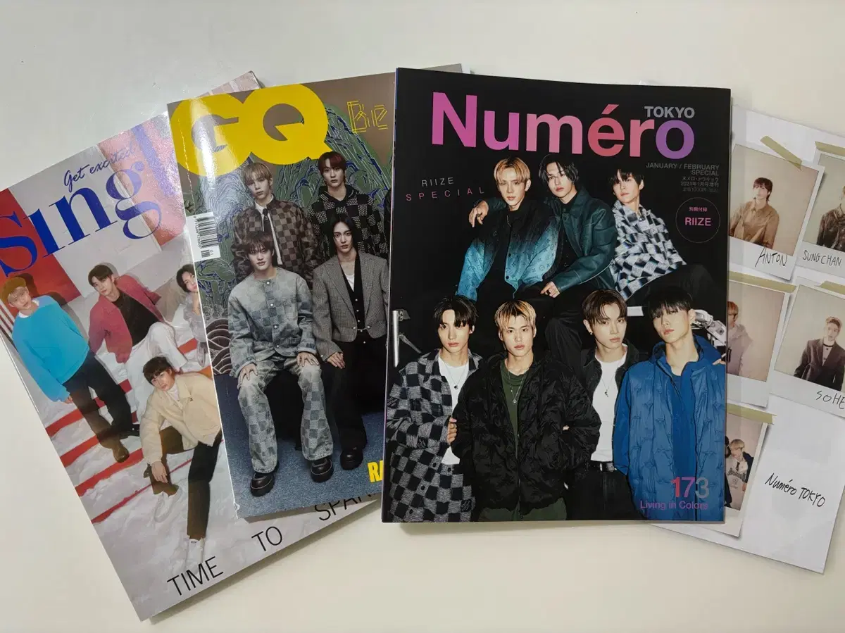 Sold RIZE magazine pictorials (Numerodokyo Singles GQ Korea)