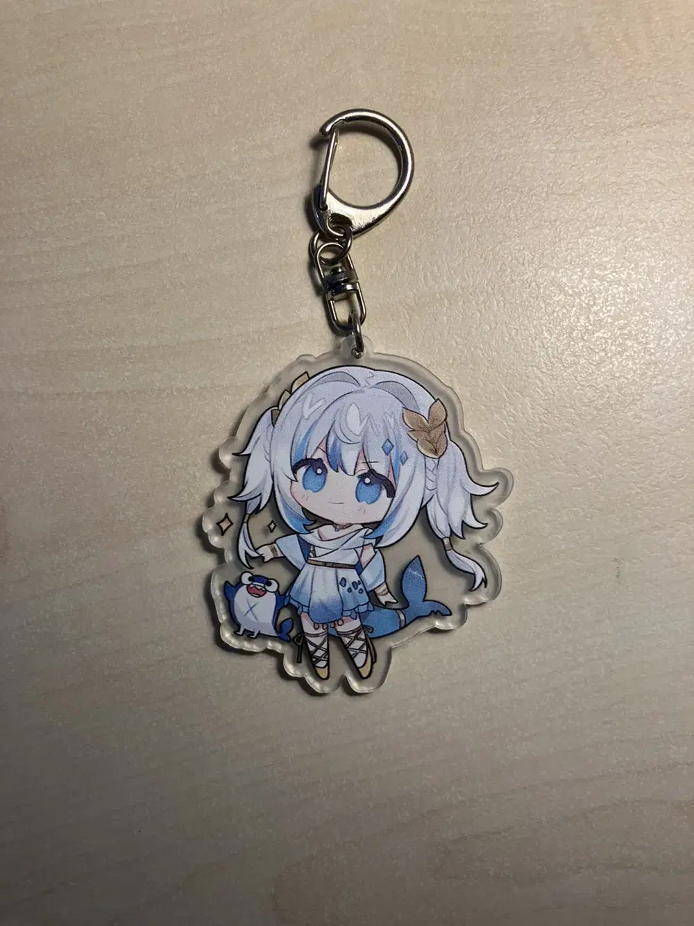 HoloLive EN 1Parasitic Gaur Gura acrylic Keyring