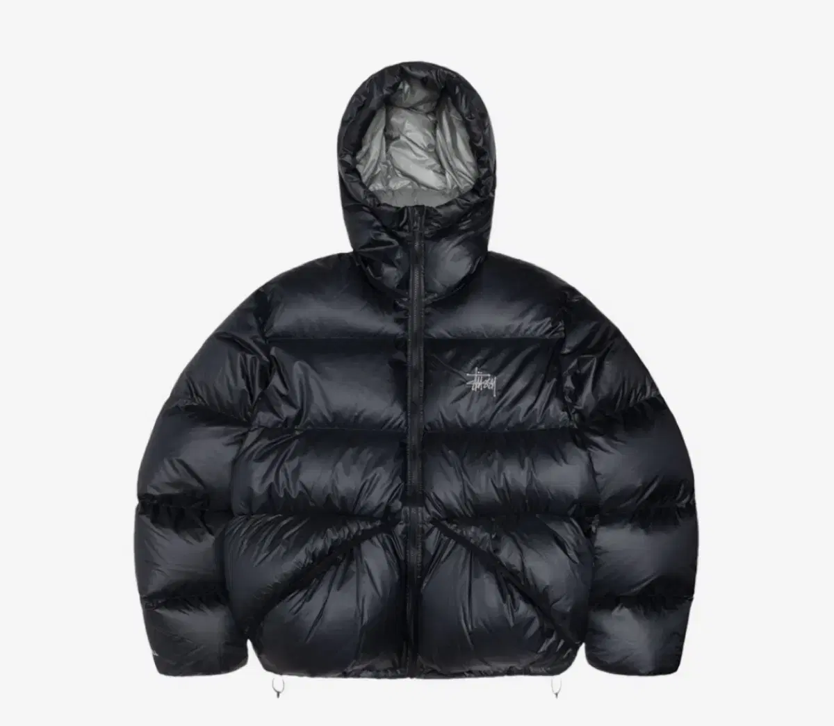 M Stussy Down Parka Micro Ripstop Padding Black