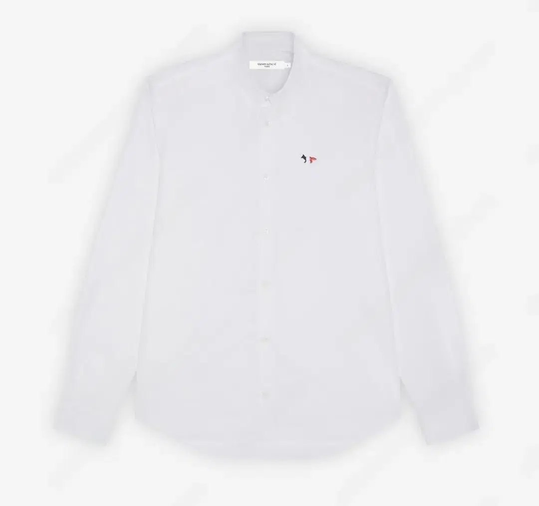 Maison Kitsune Tricolor Fox Pat Shirt Maison Kitsune Tricolor Fox Pat