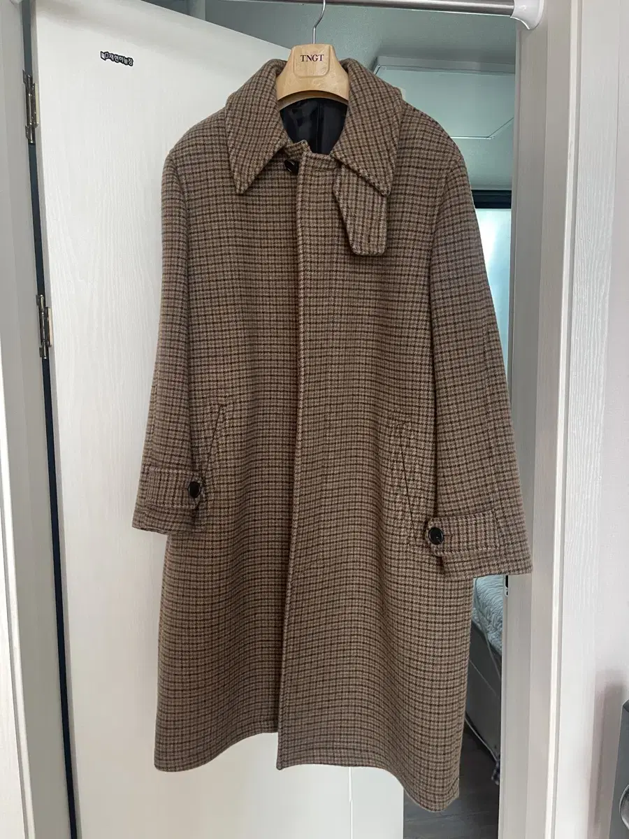 Coeur check Balmacan coat size M for sale!