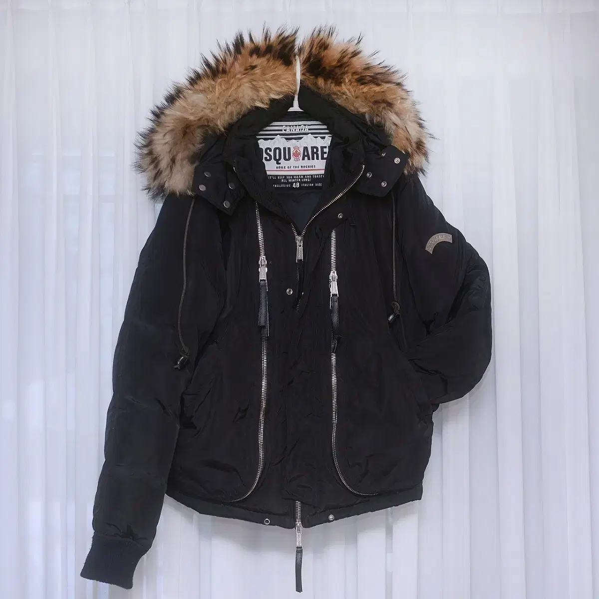 Disqualified Monsterfur Goose Down Zippered Padded Bomber (48 / 100-105)