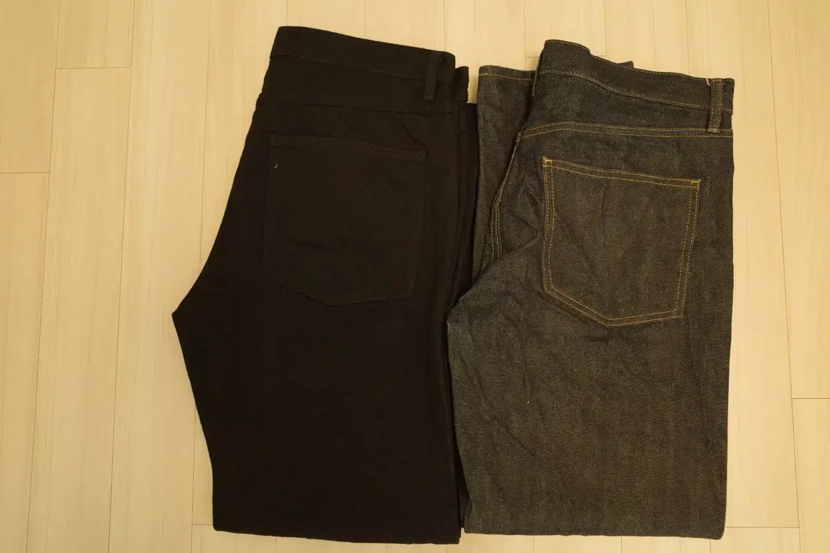 Uniqlo U selvedge/ Uniqlo black jin size 34 bulk