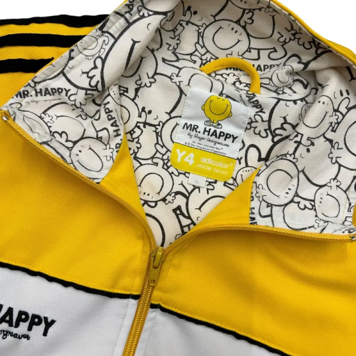 아디다스 Mr,happy 엘로우 트랙탑 xl