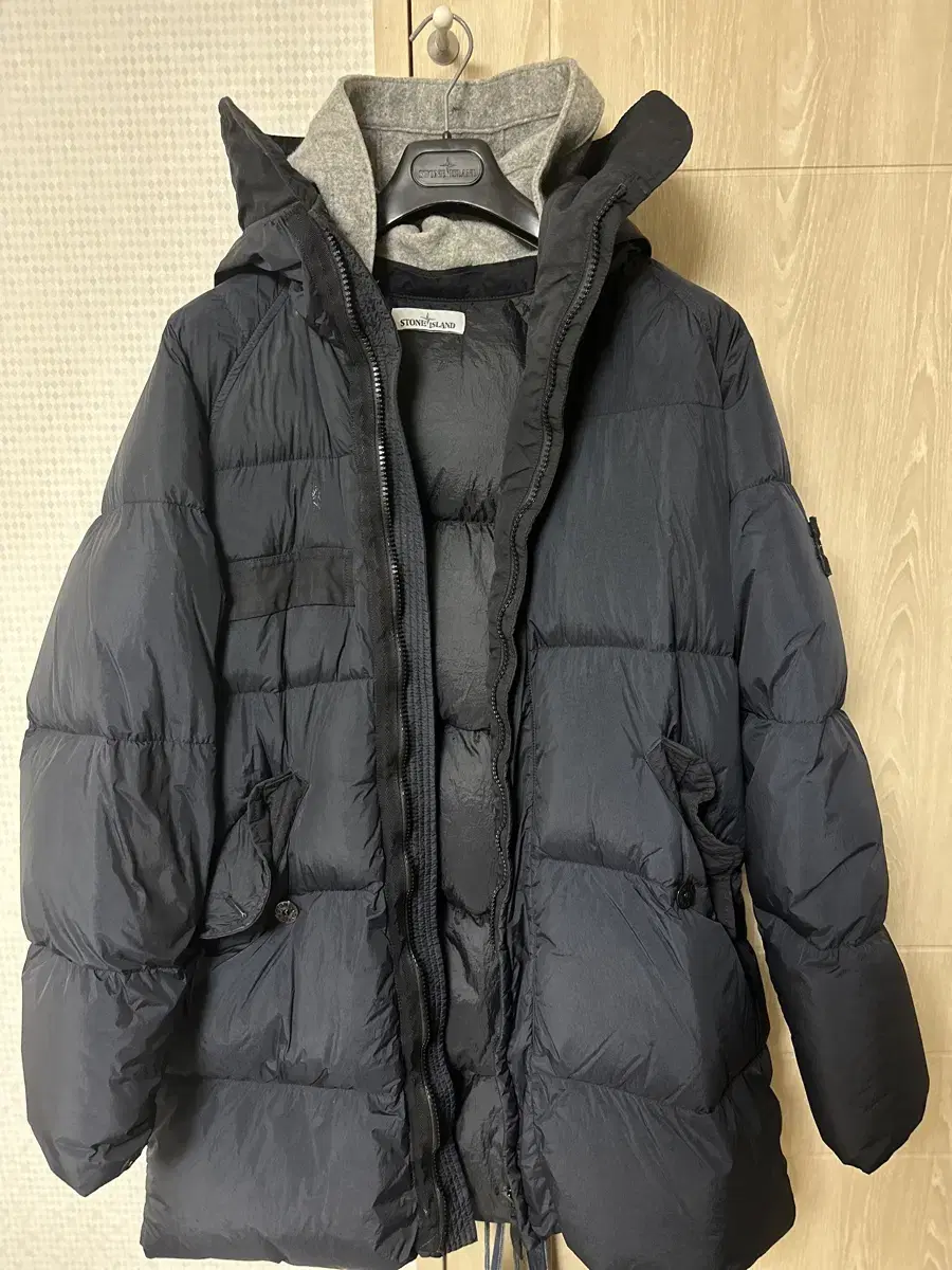 17fw stone island crinkleclaps long padded(jo seungwoo)