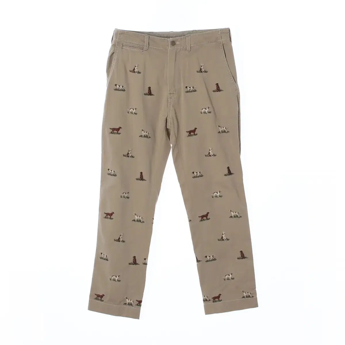 [M]Polo Ralph Lauren Beige puppy pattern chinos