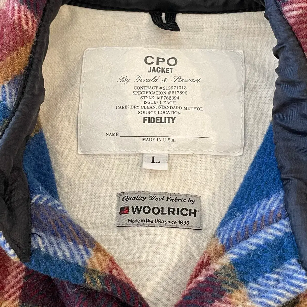 [USA] Fidelity Wool CPO 피델리티 울 자켓