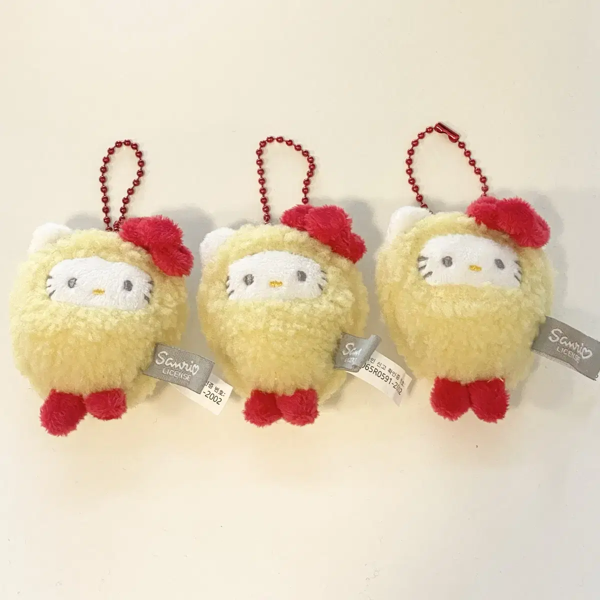 Sanrio Shrimp Tempura Hello Kitty Hot Dog Kuromi Doll Keyring 7cm