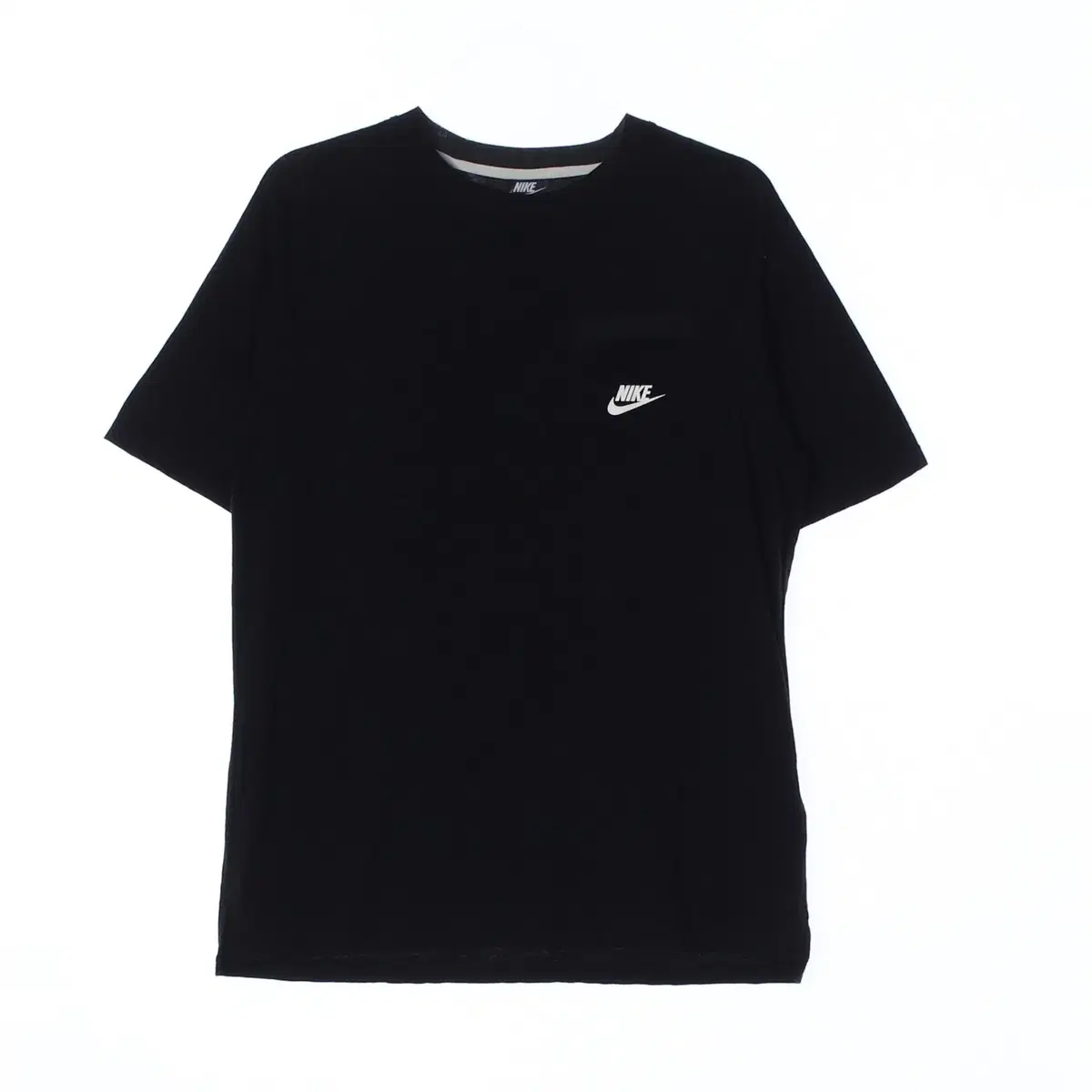 [XXL]Nike Black Logo Short Sleeve Round T-Shirt