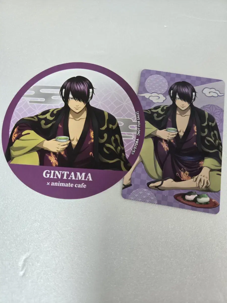 Gintama Collaboration Cafe photocard Coaster pre-order benefit Shinsuke Takasugi