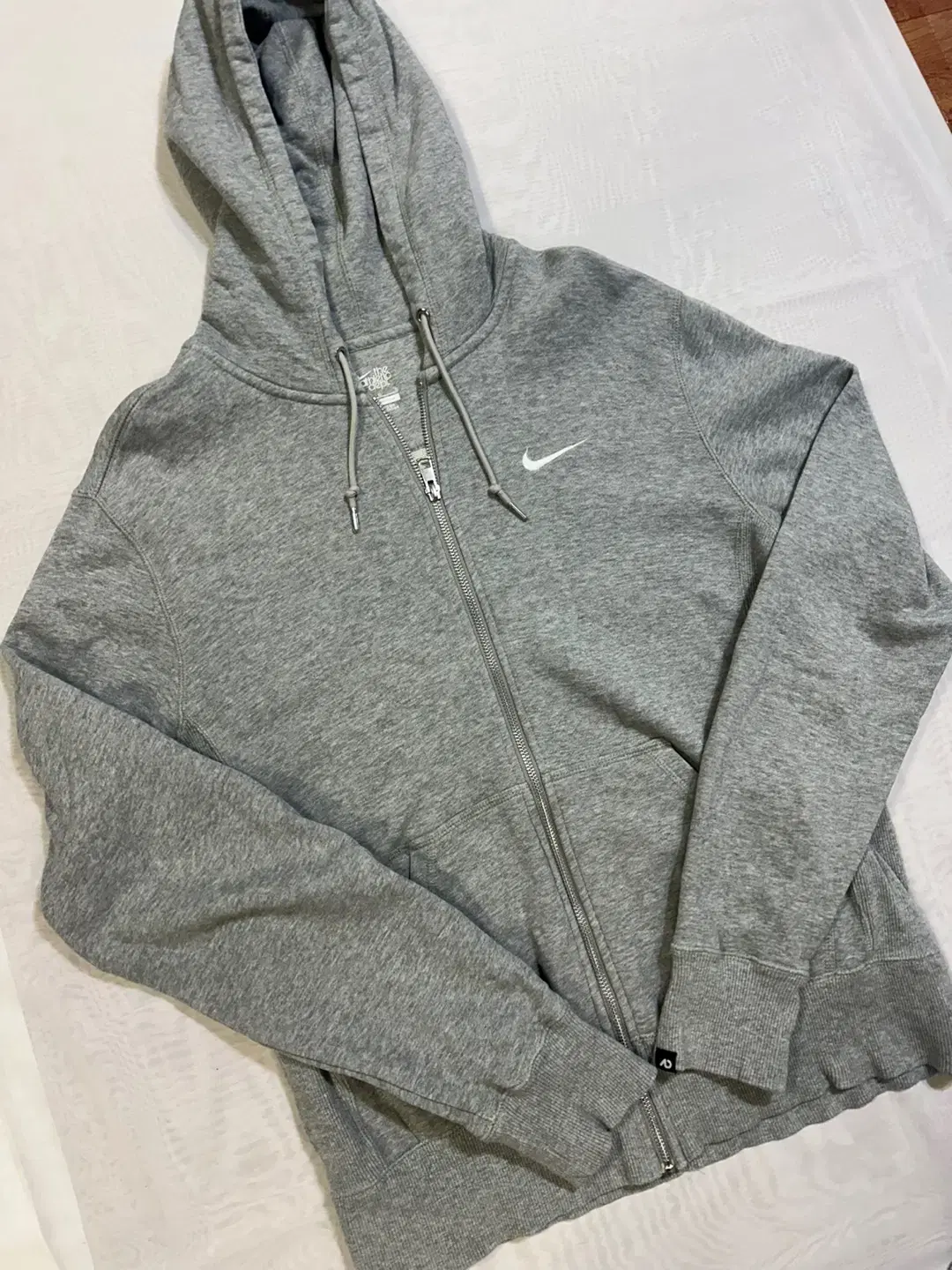 [L] Nike Hoodie Zip Up Gray