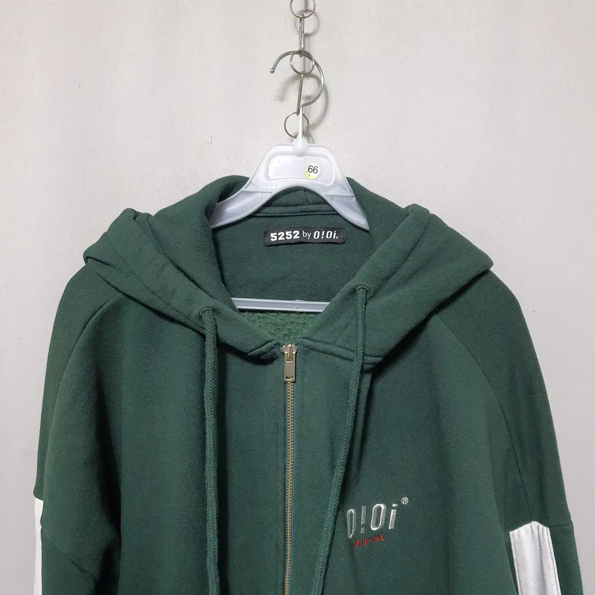 L-66 OiOi (OiOi) brushed hooded zip-up F