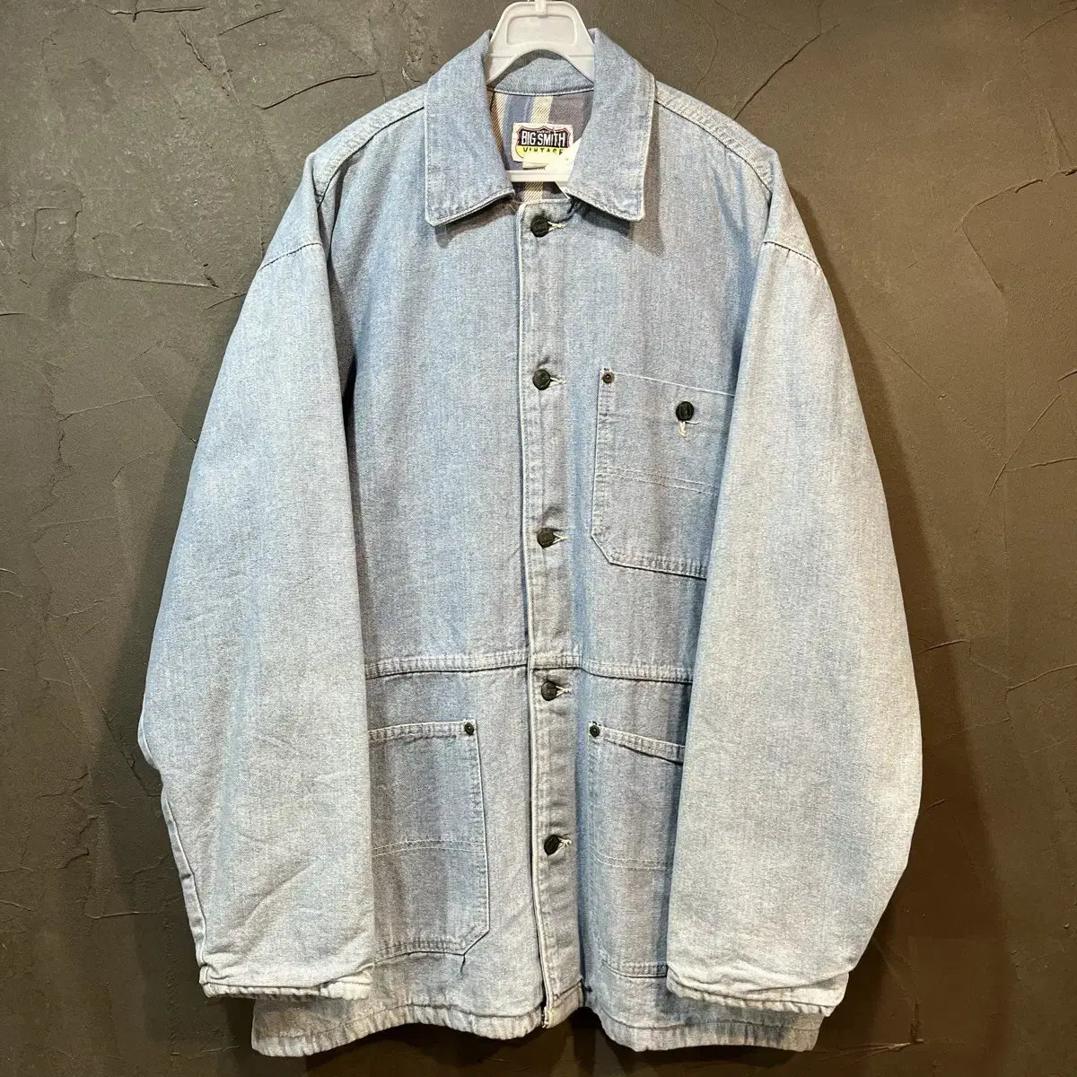 [L] USA vintage 데님 워크 자켓