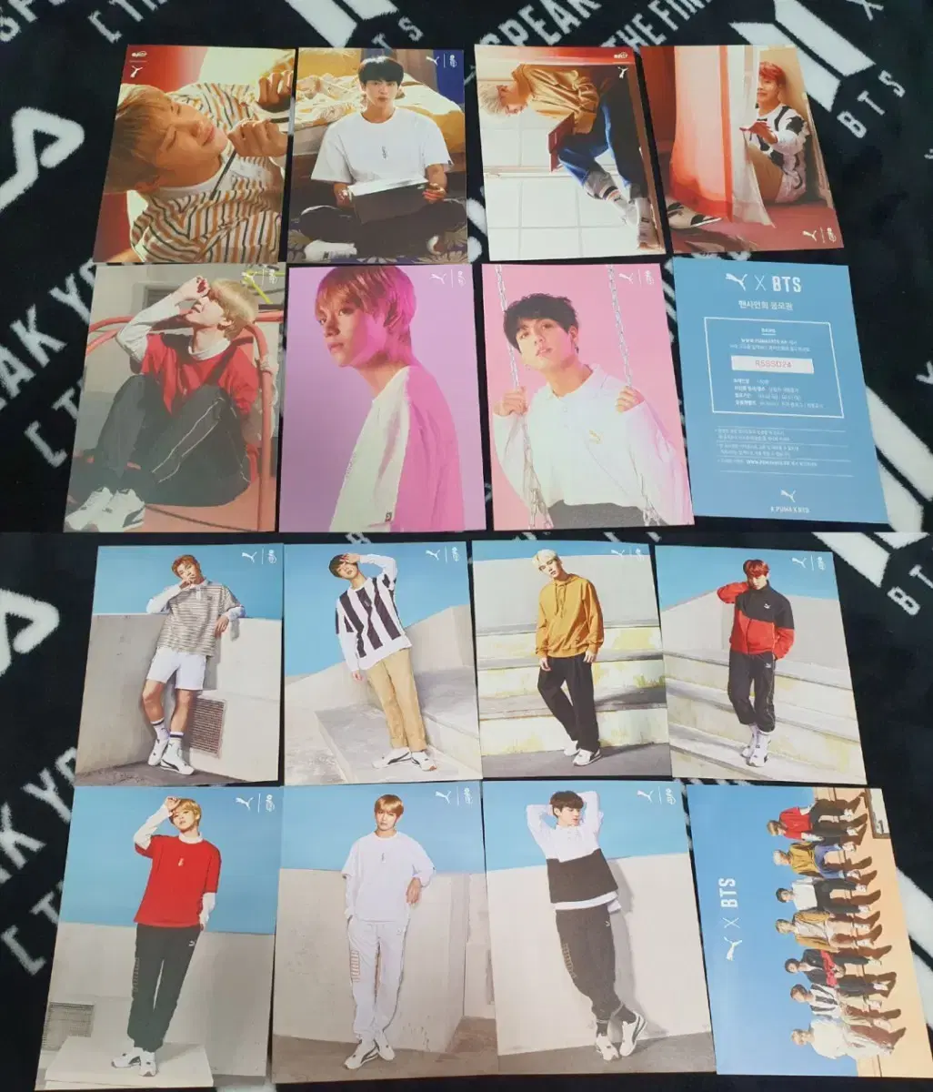 Bangtan Puma VT Mediheal Vera Bibi Q SK photocard postcard Japan Blockpack Photo Card