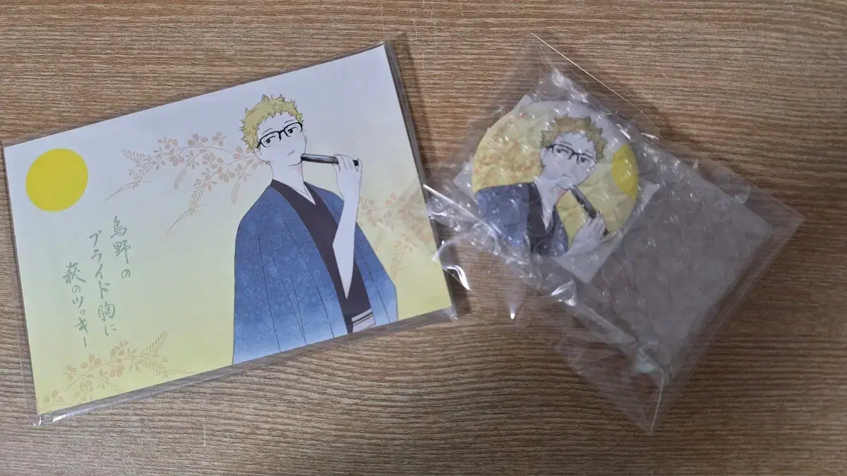 Tsuki Hagi Month Collaboration Can Badge, postcard set