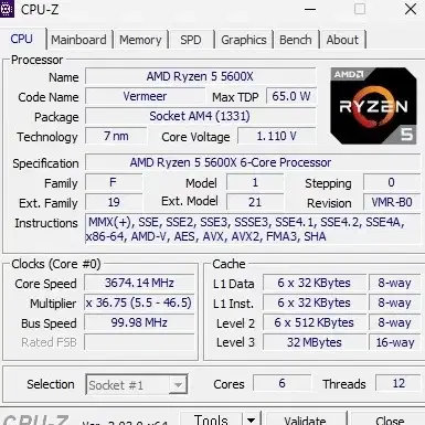 게이밍PC 라이젠5 5600X RTX3060 RAM 24GB SSD512