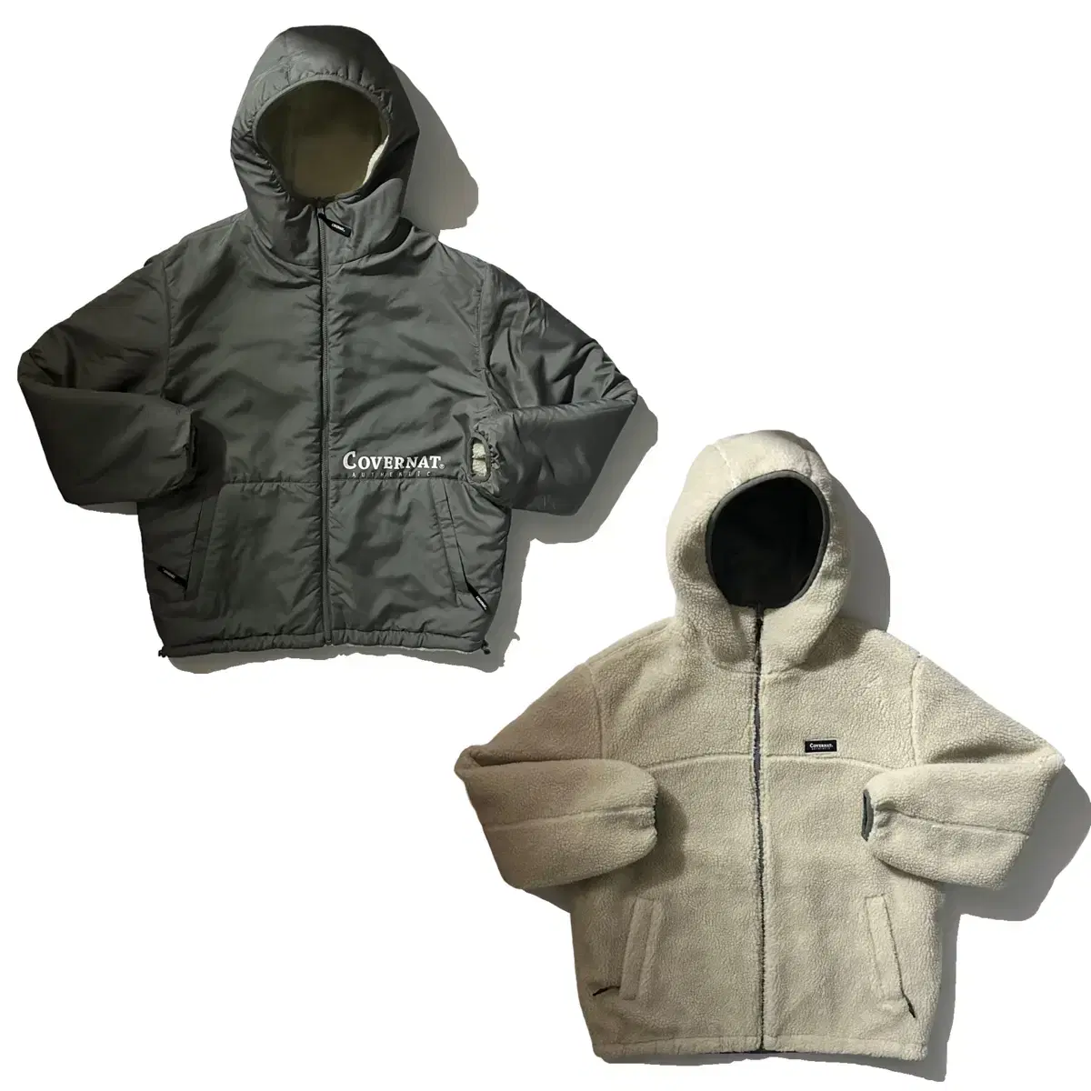 CoverNet Reversible Fleece Hooded Jumper Hoodless