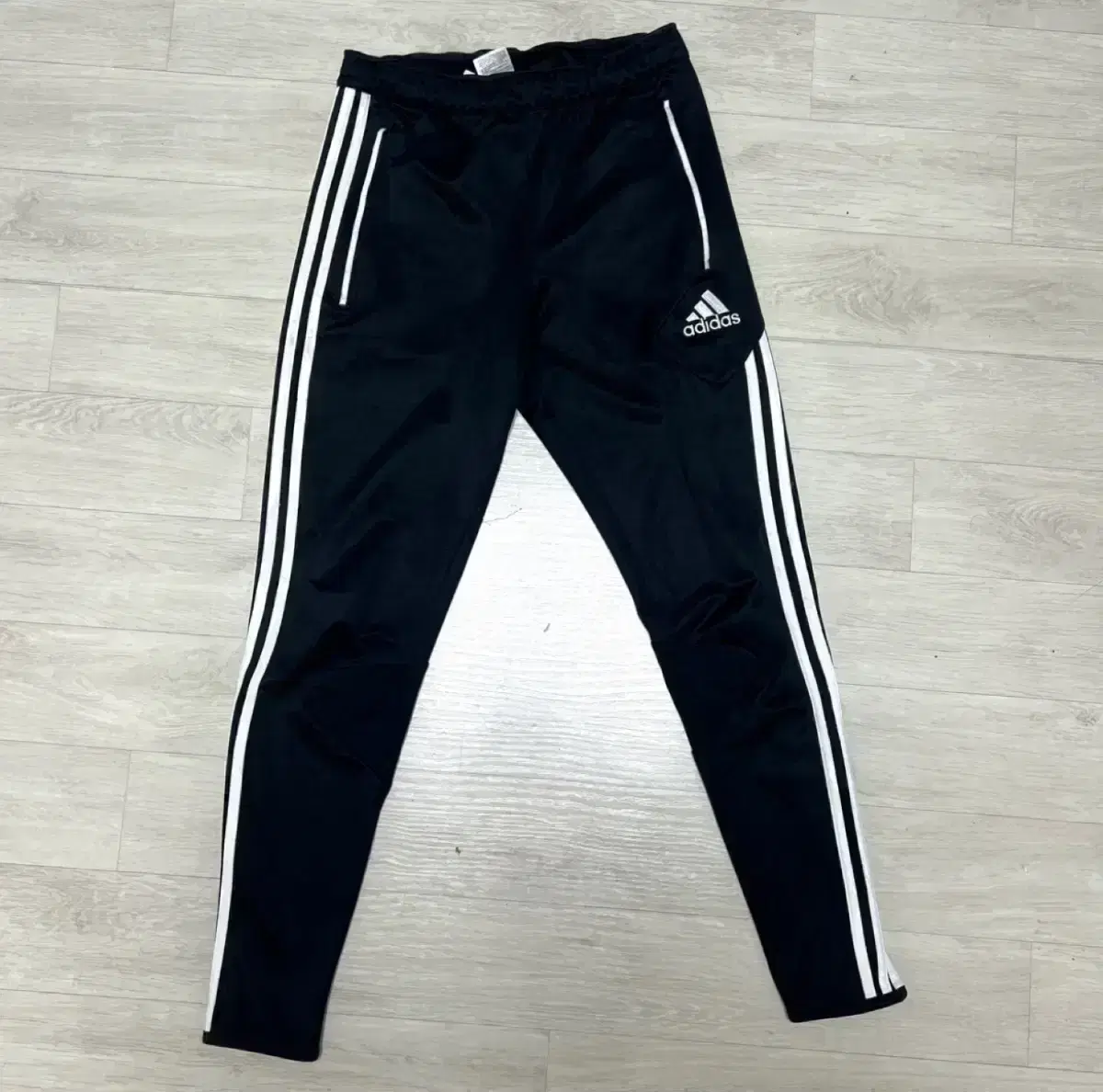 [S,90]Adidas Samsun Training Pants Black White