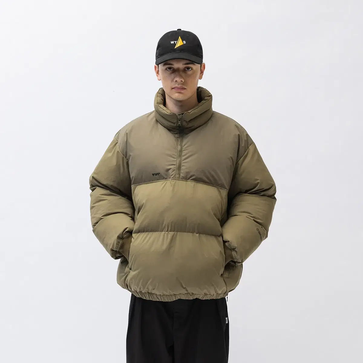 더블탭스 23AW 패딩 TTL PULLOVER 베이지