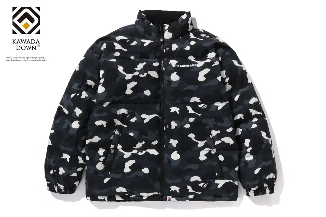 [Overseas] Vape City Camo Reversible Down Jacket 24FW