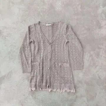 긴팔 가디건 (팥색,핑크 계열) #레이스 포함 #액시즈팜