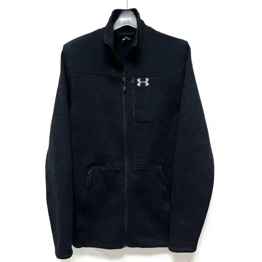 [S,90]Under Armour Knit Hooded Fleece Zip Up Cold Gear