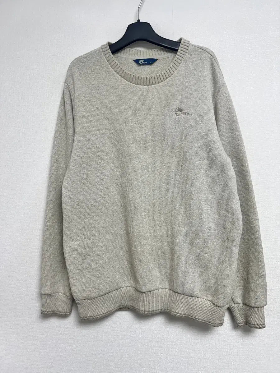 [RRP 27,000] NEPA Nepa Knit Brushed 100% Cotton Mantle