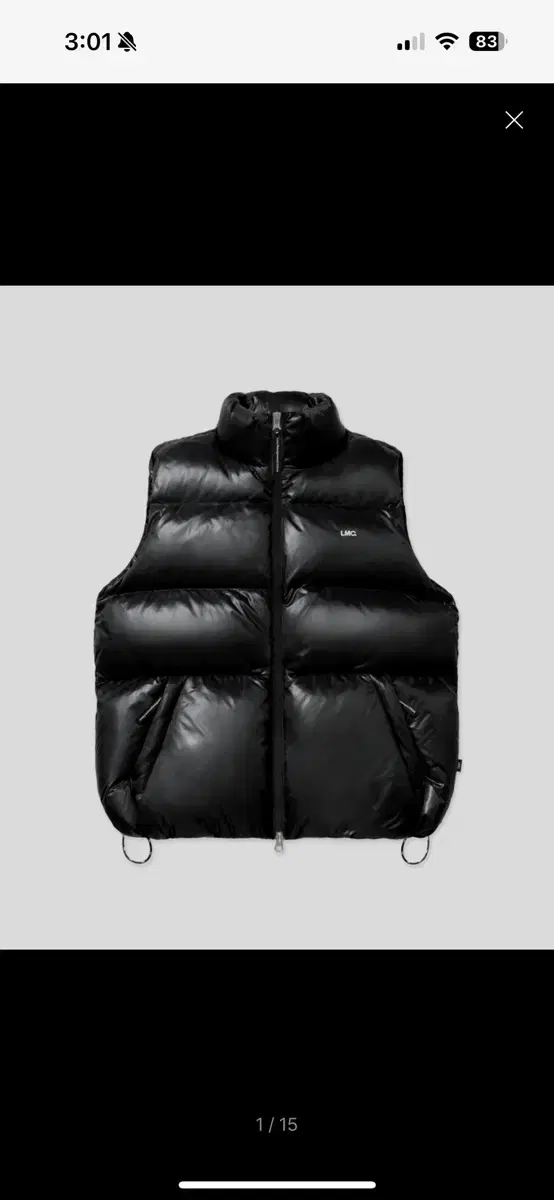 LMC og Glossy Duck Down Best Puffer Vest