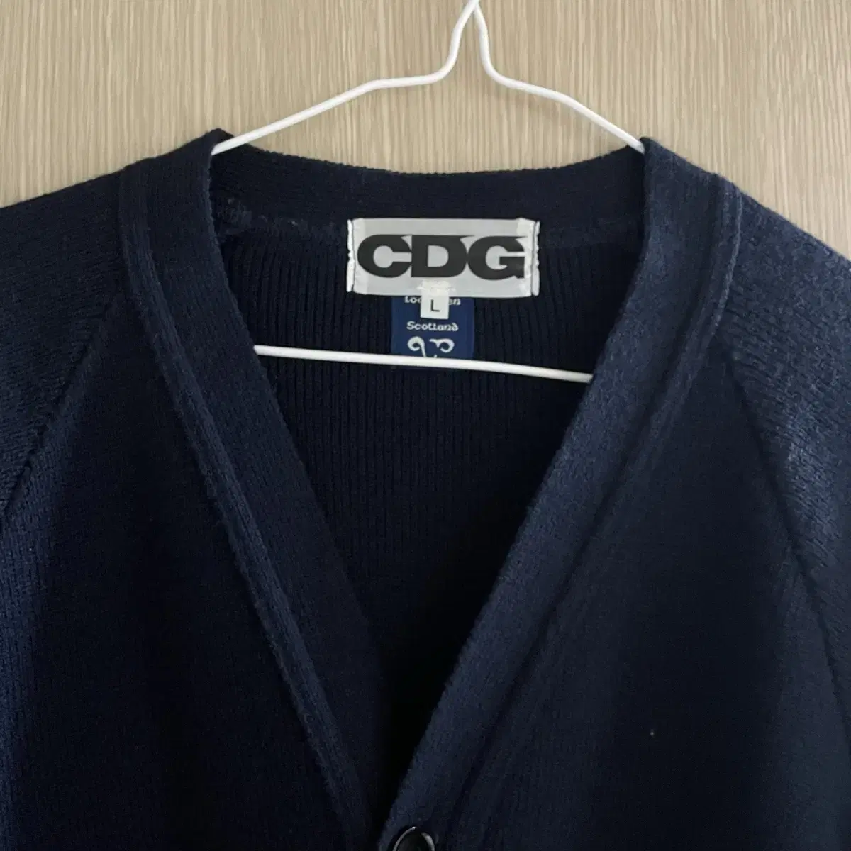 꼼데가르송 CDG 백로고 가디건 (네이비/L)