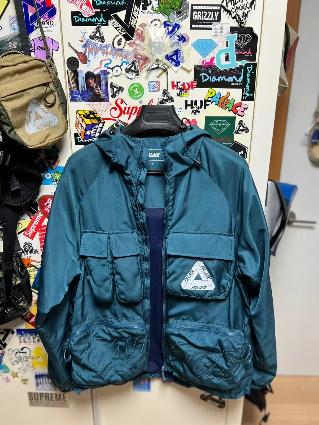 palace pal is ace jacket teal