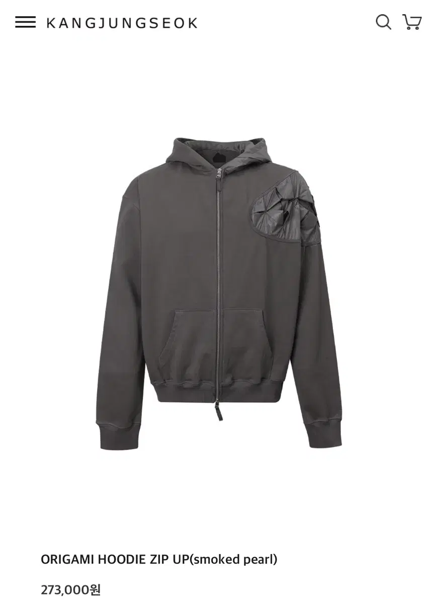 kangjungseok Kangjeongseok Origami Hooded Zip-up 1 size