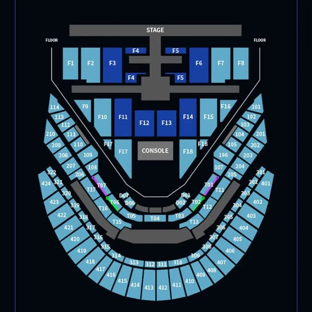 NCT127 콘서트 4층 408구역 양도